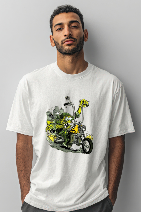 Crazed Biker Graphic Tee