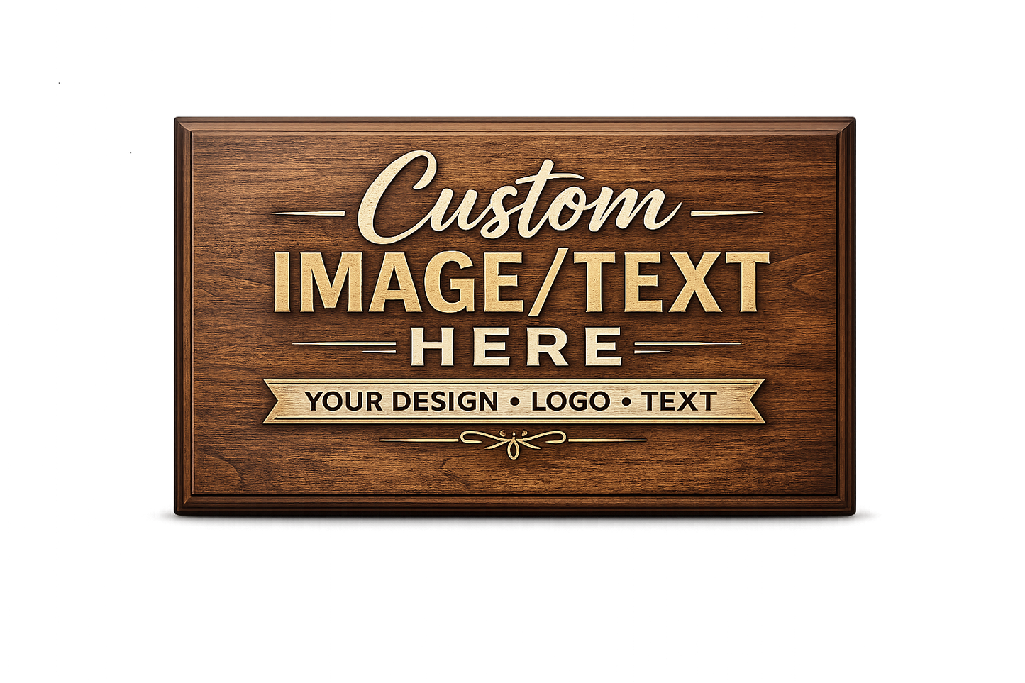 Custom Wooden Engraved Plaque